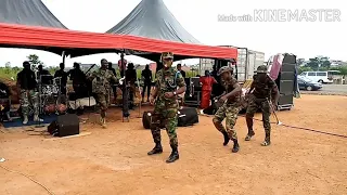 Army band preform live@ wood village with kwaku gyasi