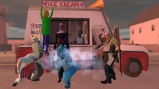 Evil Nun vs Ice Scream vs Granny vs Mr.Meat funny animation all 10 parts