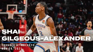 Highlights | Shai Gilgeous-Alexander at Rockets 11/29/2021