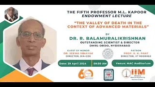The Fifth Professor M.L. Kapoor Endowment Lecture