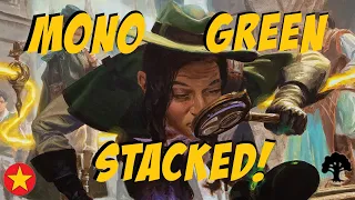 MTG Arena: Mono Green Stacked!: Standard Ranked: BO1