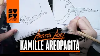 Kamille Areopagita Teaches Us How To Animate Gwen Stacy (Artists Alley) | SYFY WIRE