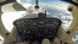 Cessna Skylane at 19,000ft - cockpit video - must see!