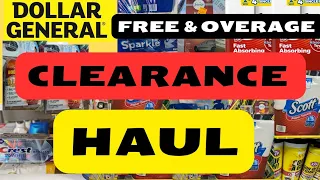 Dollar General Clearance Haul  with overage & freebies