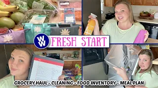 FRESH START Weight Loss Journey | Healthy Grocery Haul with Weekly Meal Plan | Deep Clean my Fridge