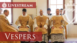 Solemn I Vespers - Epiphany - 1/5/23 -  St. Thomas Aquinas Seminary