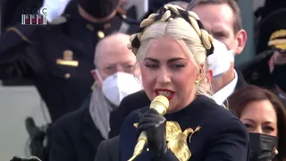 Lady Gaga Sings National Anthem at Inauguration of Joe Biden