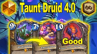 My NEW Taunt Druid 4.0 Got Upgraded With Mini-Sect Cards At Showdown in the Badlands | Hearthstone