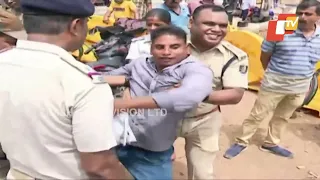 Congress stage protest demanding opening of 4 gates in Puri Srimandir