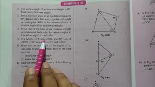 TRIANGLES  CHAPTER 8 EXERCISE 8 B CLASS 9 ICSE MATHEMATICS