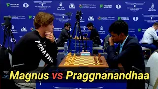 Magnus Carlsen vs Praggnanandhaa || World Blitz 2023