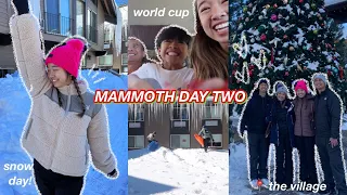 MAMMOTH DAY TWO! snow day, world cup, & shopping! Vlogmas Day 18!