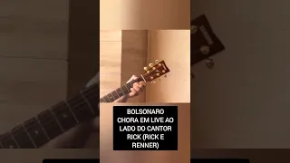 Bolsonaro "chora" em live, ao lado do cantor Rick (Rick e Renner)