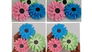 Easy&Beautiful Paper Flower making DIY handmade papere flower making/ Home decor DIY