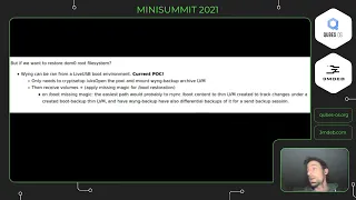 Qubes OS & 3mdeb minisummit 2021 - Wyng-backups
