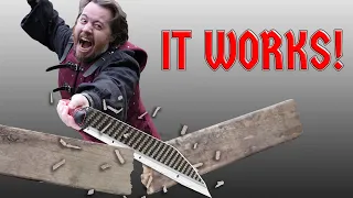 This CARBON FIBER blade is INSANE!!! - making a FUNCTIONAL GIANT SWORD Part 5 | #FUNCTIONALFANDOM
