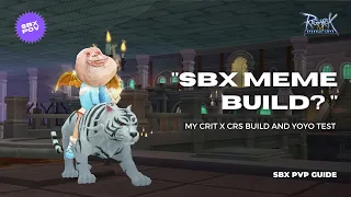 CRIT x CRS Build and Yoyo Test | Ragnarok M Eternal Love | SBX POV