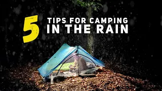 BACKPACKING TIPS FOR TENTING IN THE RAIN 🌧️ ⛺️