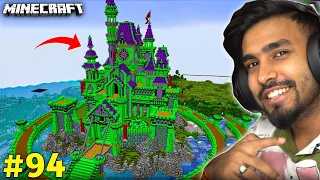 TECHNO GAMERZ BUILD A EMERALD CASTLE IN MINECRAFT | TECHNO GAMERZ I UJJWAL GAMING