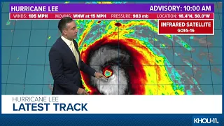 Tropical update: Hurricane Lee expected to become Cat. 5 storm