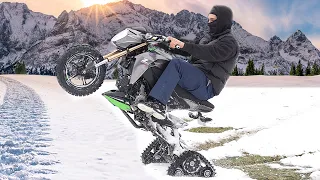 Can I Put Snow Tracks On A Motorcycle?