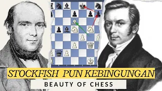 🔴KORBAN MENTRI, 2 BENTENG, GAJAH ❗ Komputer Kebingungan ❗ Adolf Anderssen vs Lionel Kieseritzky