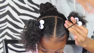 How-to: Hair bobble's/knockers (2 Ways) | Natural Kids Hair Basic