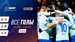 Все голы 10.03.2024 | 20 тур Мир РПЛ 2023/24