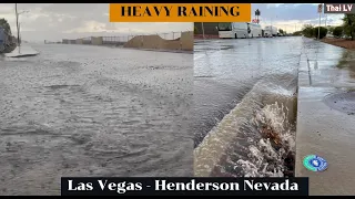 HEAVY RAINING 🌧 In Las Vegas - Henderson Nevada 7-26-2021