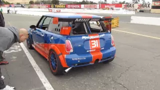 1st Test Session for twin engine R53 MINI Cooper