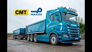 Parator Tip trailer ST18 24 with Scania R730