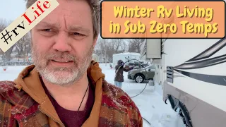 Living Below Zero in your RV. Our simple way we keep the pipes from Freezing.