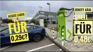 AC & DC laden für 0,29€? Es geht doch! Laden im Ladenetz AC 0,38€ und DC 0,48€ - Tipps zu Ladekarten