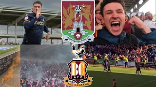 PYROS, PITCH INVADERS & A 94TH MINUTE WINNER - Northampton Town 1-2 Bradford City Match Vlog