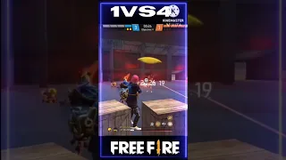 1 vs 4 Garena Free fire 🔥||1vs4 ||