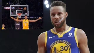 Steph Curry's No Look Shot FAIL!