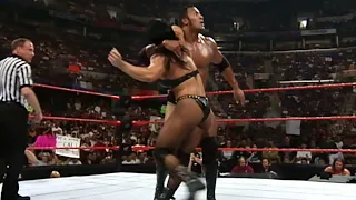 The Rock Vs Billy Gunn & Chyna w/ HHH On Commentary Part 2 - RAW IS WAR