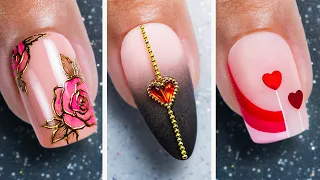 5 Easy Valentine's Day Nail Art Ideas 2024 | Best Nail Art Compilation