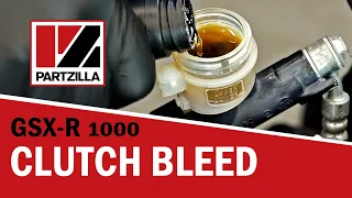 How to Bleed a Hydraulic Clutch on a Motorcycle | Suzuki GSXR 1000 | Partzilla.com