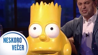Bart Simpson s hlasom Martina Dejdara v Neskoro Večer