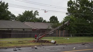 Two-Vehicle Car Crash and Arcing Wires - Norman, Oklahoma | July 27, 2020