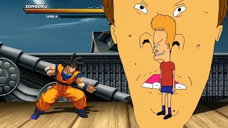 GOKU vs BEAVIS/ BUTT HEAD - High Level Awesome Fight!