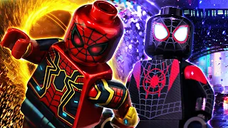 LEGO MCU IRON SPIDER & Into the Spider-Verse MILES MORALES Custom Minifigs Review