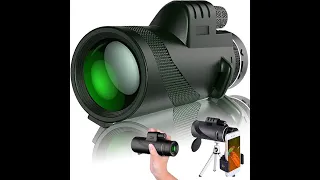 Ultralight Telescope 80X100 HD 4K Zoom Tripod Monocular Day/Night Vision Powerful Binoculars Long Ra