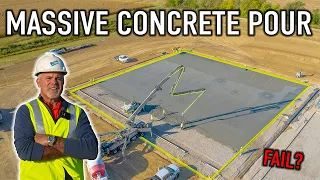 POURING 27,000 SQFT of CONCRETE in ONE DAY!