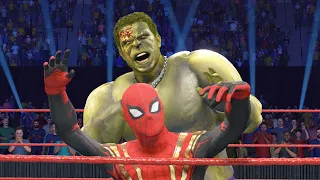 Spiderman VS HULK in WWE 2K22