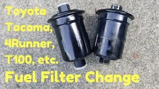 3.4L DOHC V6 Fuel Filter Change | Toyota Tacoma 4Runner T100