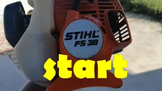 Stihl FS 38 #1 Starting