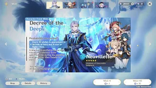 Genshin Impact Pull Video for Neuvillette