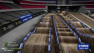 2018 Yamaha Animated Track Map: Glendale Monster Energy Supercross